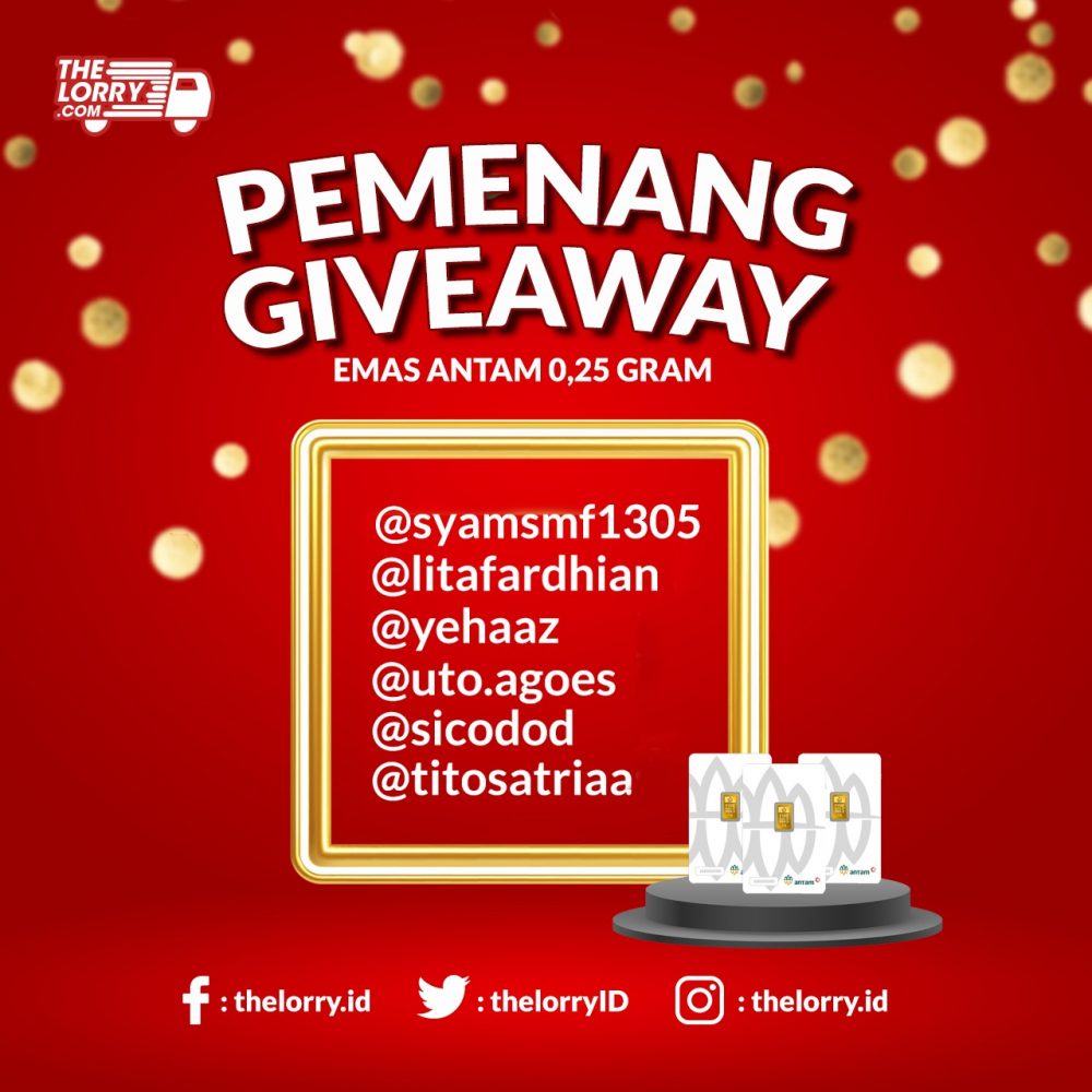 Pemenang Giveaway Emas Periode Desember Thelorry Indonesia