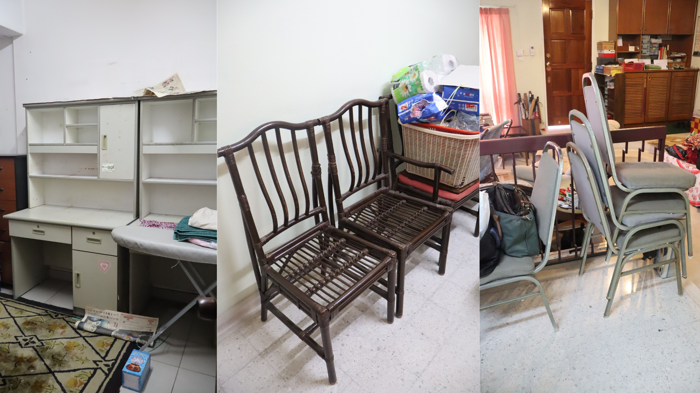 Furniture ready for disposal